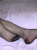 A wisp of love between the toes (long tube black silk)(6)